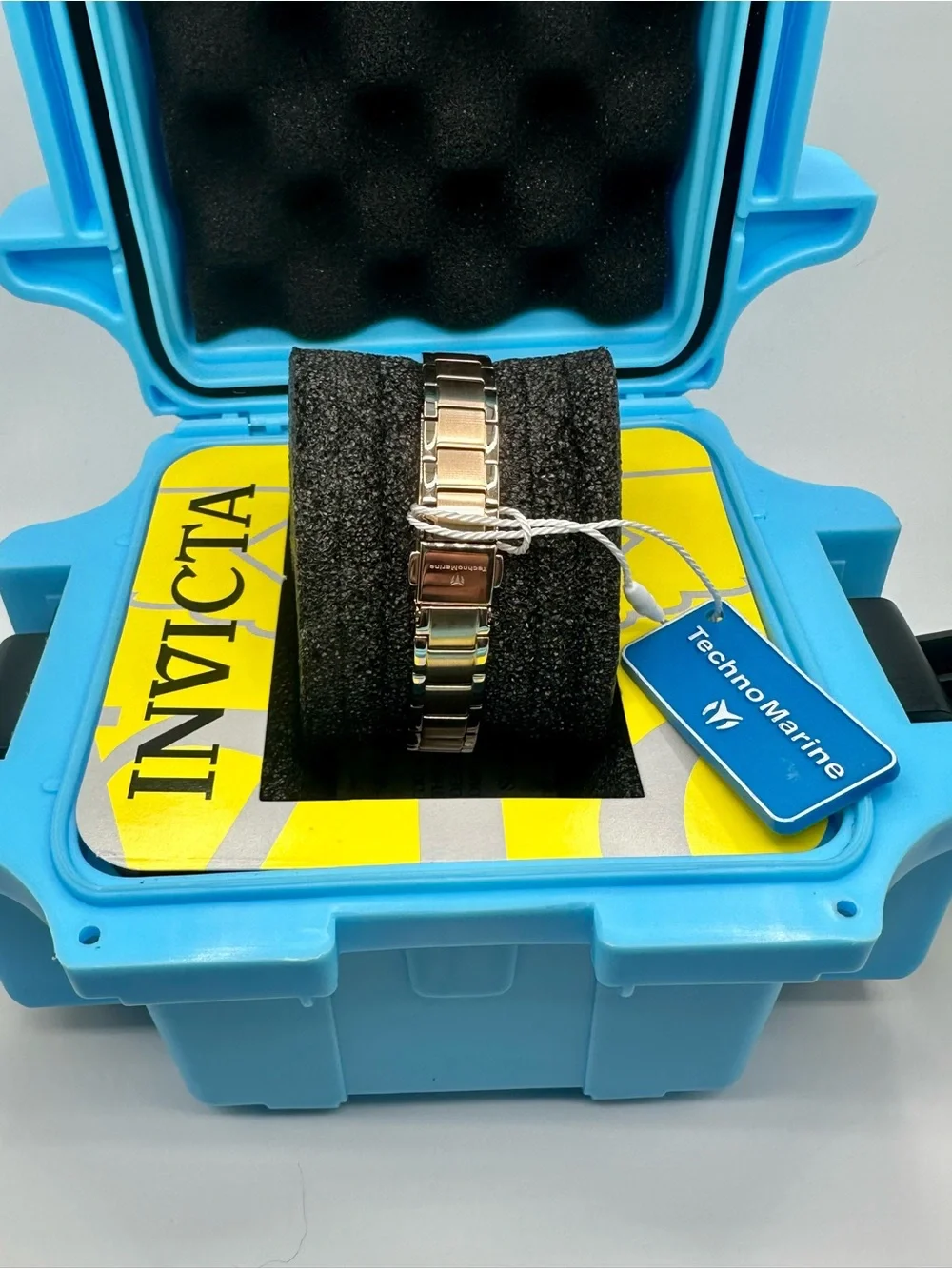 NEW Technomarine Gold Luna Tides Watch Mother of Pearl Dial 33mm TM-825001